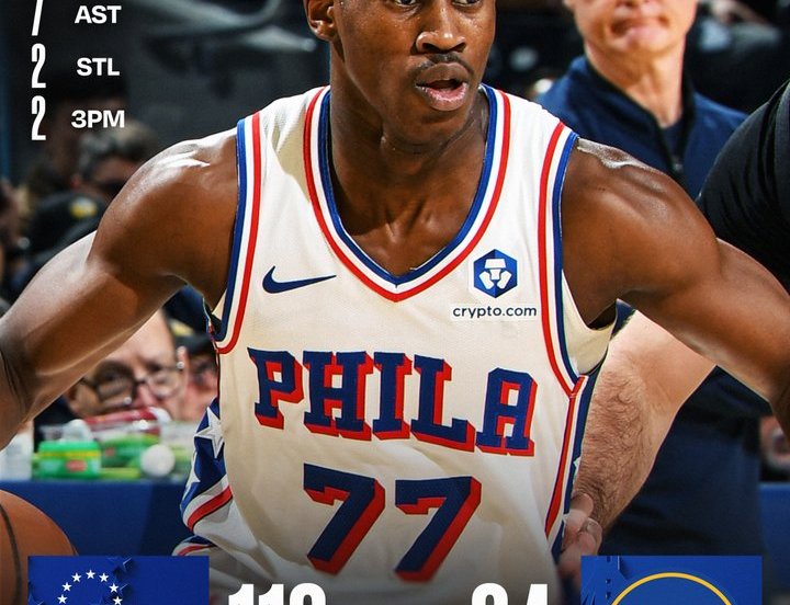 VJ Edgecombe 76ers Warriors 113-94 Curry out