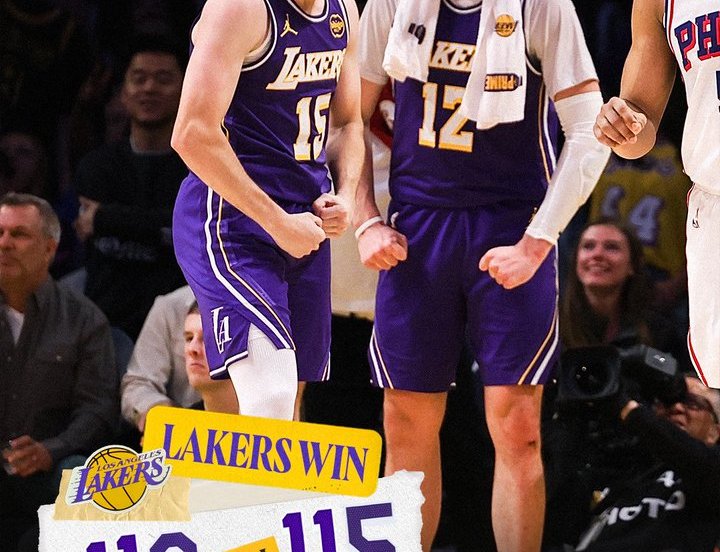 Austin Reaves Lakers 76ers Doncic infortunio