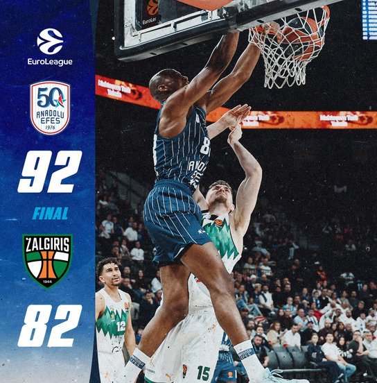 Anadolu Efes Zalgiris 92-82
