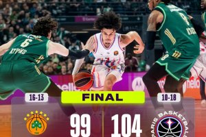 Euroleague Round 29: Il Paris Basketball passa a OAKA, al Pana non basta un super Hayes-Davis