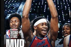 VJ Edgecombe named MVP of the Rising Stars Challenge