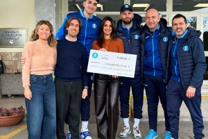 Napoli Basketball in visita al Santobono Pausilipon