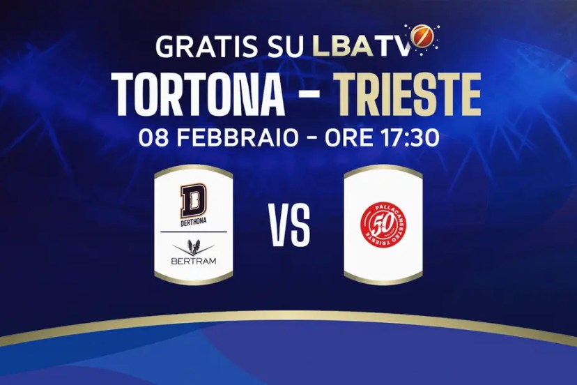Derthona Basket-Pallacanestro Trieste gratis su LBATV