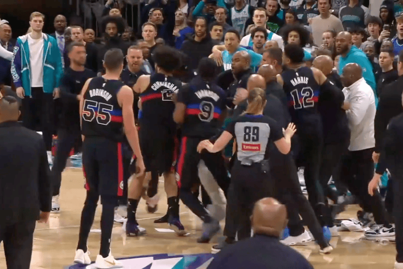 rissa Pistons Hornets espulsi
