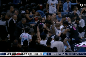 Grizzlies-Heat, brawl between Scotty Pippen Jr. and Myron Gardner in the final minutes
