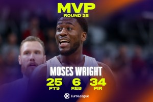 EuroLeague Round 28 MVP: Moses Wright (Zalgiris) posts career highs with 25 points