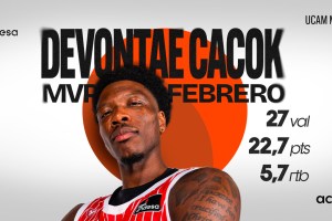 Devontae Cacok è l’MVP del mese di febbraio della Liga ACB