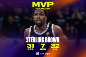 EuroLeague Round 34 MVP: Sterling Brown, Partizan Belgrado