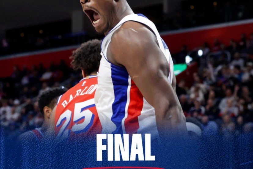 Detroit Pistons 76ers Robinson Cunningham