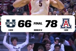 Arizona resiste al rientro di Utah State e vola alle Sweet 16