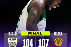 Euroleague: Il Panathinaikos batte Dubai con il gran finale di Nunn ed Hayes-Davis