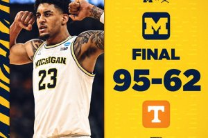 Michigan travolge Tennessee e vola alle Final Four