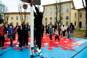 Inaugurato il primo playground del progetto sociale del Pistoia Basket “RiqualifichiAMO”