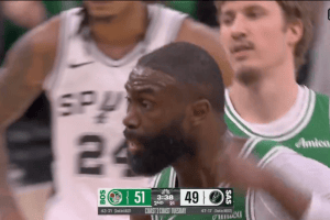 Spurs vs Celtics 125-116: Jaylen Brown ejected in the 2nd quarter after back-to-back techs