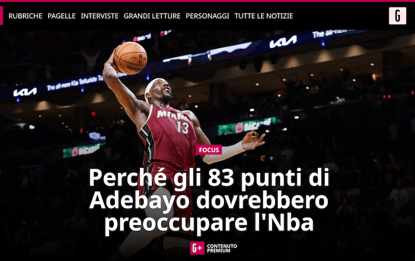 Gazzetta 83 Adebayo