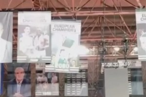 Panathinaikos’ Dimitris Giannakopoulos posts video of Bodiroga banner being taken down
