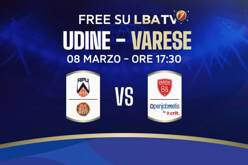 APU Udine Varese gratis LBATV