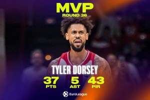 EuroLeague Round 36 MVP: Tyler Dorsey, Olympiacos