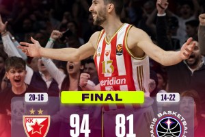 EuroLeague Round 36 | Non sbaglia la Stella Rossa: sconfitto il Paris Basketball