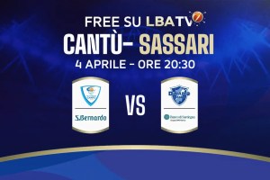Pallacanestro Cantù-Dinamo Sassari free su LBATV