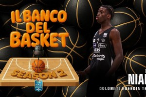 Cheickh Niang dell’Aquila Trento è il niovo protagonista di “Il Banco del Basket”