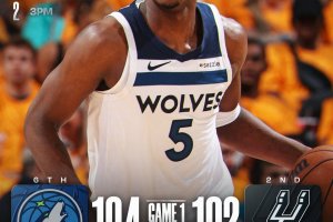 Minnesota strappa Gara 1, Edwards torna e gela San Antonio