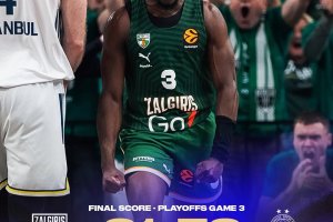 Euroleague Playoff: Tubelis guida lo Zalgiris al successo in rimonta sul Fenerbahce in Gara 3