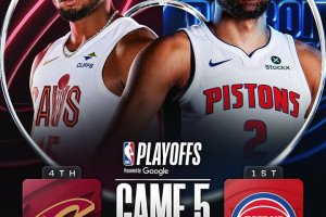 NBA Playoff, questa notte Gara 5 tra Pistons e Cavs