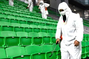 Panathinaikos “disinfect” Arena after Olympiacos EuroLeague celebration