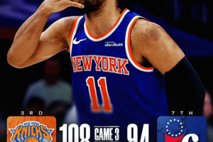 New York Knicks sempre più vicini alle finali di Conference, Philadelphia 76ers ko anche in gara 3