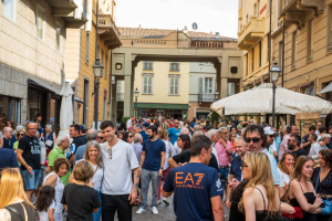 Il saluto di fine stagione della Bertram Derthona Tortona con i tifosi