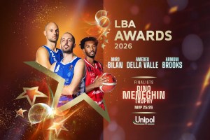 LBA Awards 2026, Bilan, Brooks e Della Valle finalisti per l’MVP