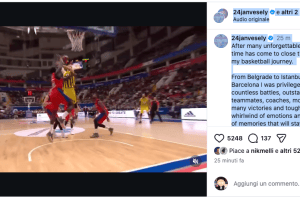 Jan Vesely annuncia il ritiro: chiuderà la carriera al termine della stagione con il Barcellona