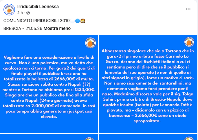 Irriducibili Brescia multa Germani