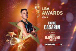 Davide Casarin è il Most Improved Player LBA 2026: premio alla crescita del talento Vanoli