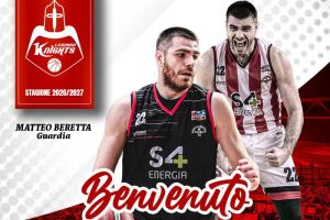 Legnano Knights, ufficiale l’arrivo di Matteo Beretta