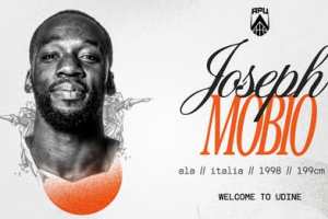 Joseph Mobio torna in bianconero: energia, atletismo ed esperienza per il nuovo corso dell’Apu Udine