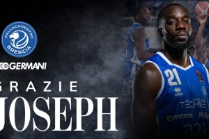 La Germani Brescia saluta e ringrazia Joseph Mobio