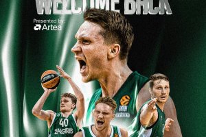 Marius Grigonis returns to Zalgiris Kaunas after five years