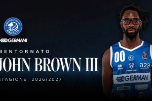John Brown III torna alla Pallacanestro Brescia: accordo biennale fino al 2028