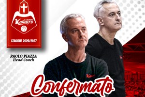 Legnano Basket Knights, Paolo Piazza confermato per la quarta stagione consecutiva
