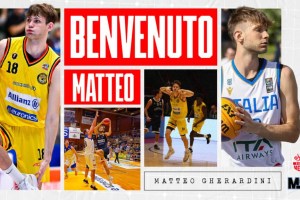 Basket Mestre, colpo Matteo Gherardini: firmato il lungo classe 2004
