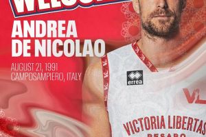 Andrea De Nicolao firma con la VL Pesaro fino al 2028
