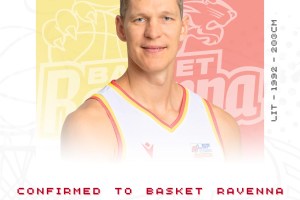 OraSì Basket Ravenna: c’è il rinnovo di Rolandas Jakstas