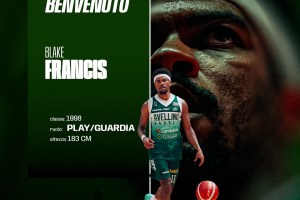 Halley Avellino Basket: ufficiale la firma di Blake Francis