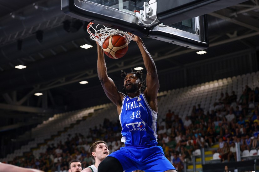 Giovanni Emejuru è una delle note più interessanti della finestra di luglio di Italbasket. Centro classe 2002 di 208 centimetri