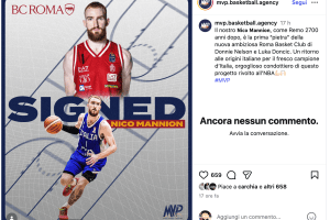 Nico Mannion prima pietra della nuova Roma Basket Club