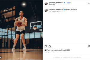 Olimpia Milano, Garrison Mathews scalda i tifosi sui social