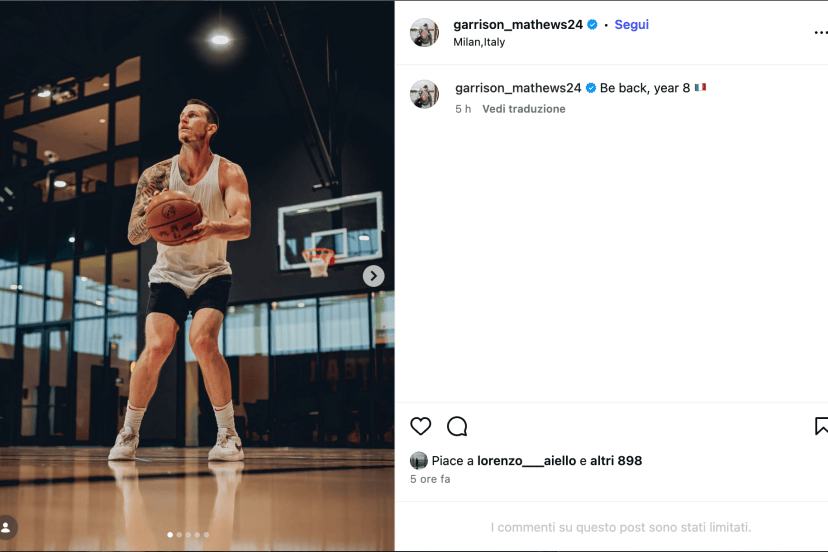 Garrison Mathews Olimpia Milano