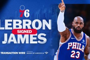 Philadelphia 76ers officially sign LeBron James